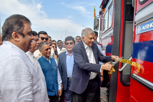 Sri Lanka receives 50 buses from India