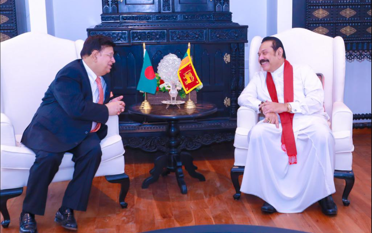 Ex PM Mahinda Rajapaksa meets Bangladesh Foreign Minister