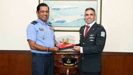 Israeli Defence Attaché meets SLAF chief in Colombo