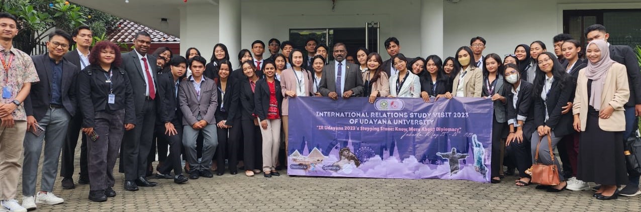 Udayana University undergraduates visit the Sri Lankan Embassy in Jakarta