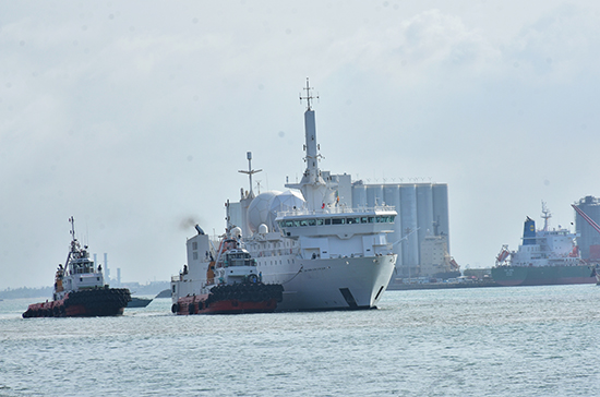 French Naval Ship Dupuy de Lôme arrives in Colombo