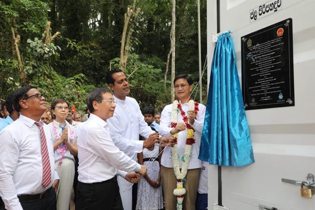 China gifts easy-maintenance water plant to village in Matale