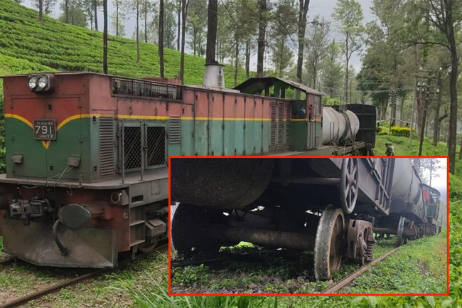 Train plying on Upcountry Line derails