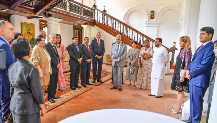 High Commissioners and Ambassadors present credentials to Sri Lanka President