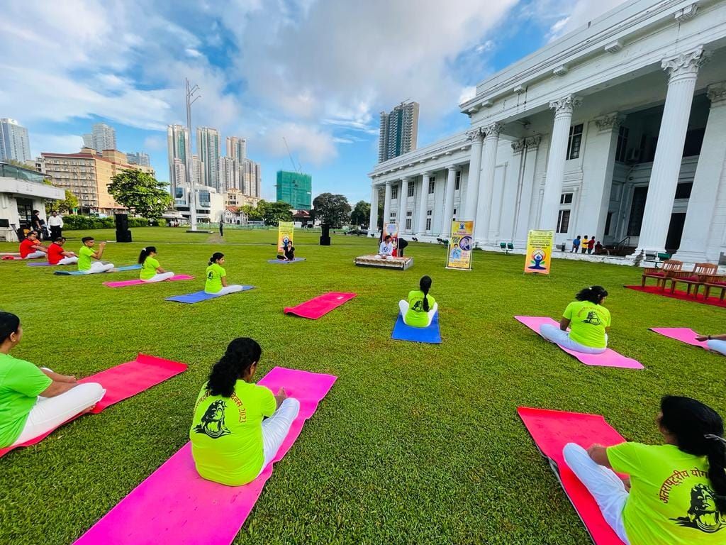 9th International Day of Yoga at Independence Square , Colombo