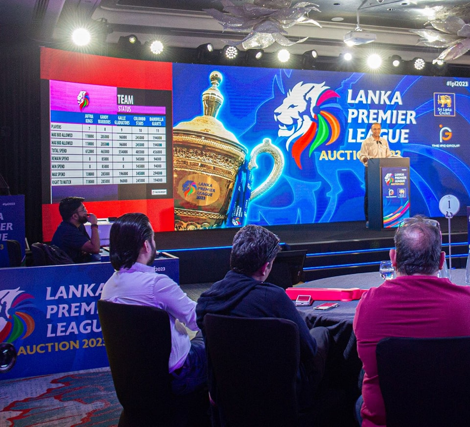 The inaugural player auction of the Lanka Premier League LPL