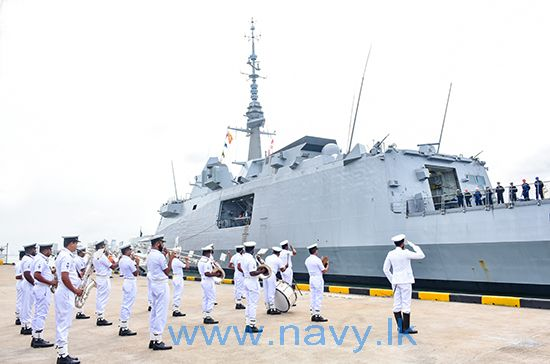 French Naval Ship Lorraine arrives in Colombo