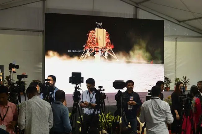 Chandrayaan-3 spacecraft lands on moon in ‘victory cry’ of new India