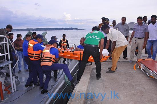 Sri Lanka Navy brings ashore ailing Indian aboard cruise vessel MV Empress