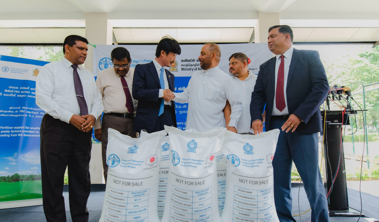 FAO Delivers 8,360 Tonnes of Japan-funded Fertilizer to Support Smallholder Paddy Farmers