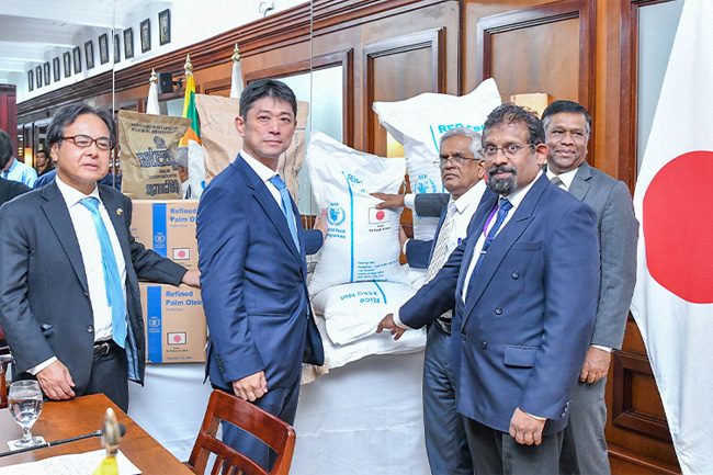 Japan hands over grant to Sri Lanka through WFP for critical initiatives