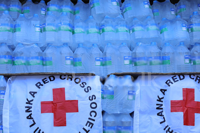 SL Red Cross Society donates drinking water to flood-affected communities