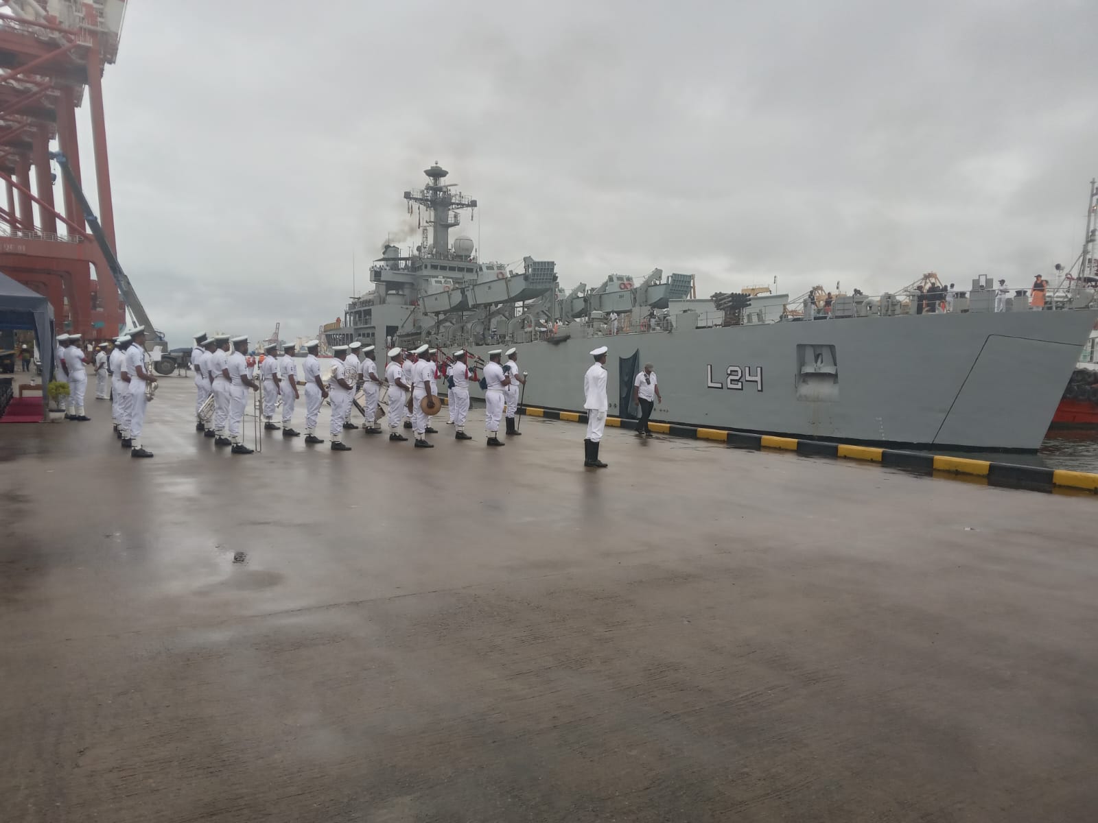 Indian Navy Ship Airavat in Colombo