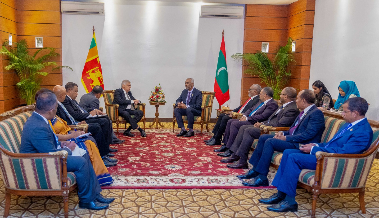 President and the new President of Maldives in Bilateral Talks