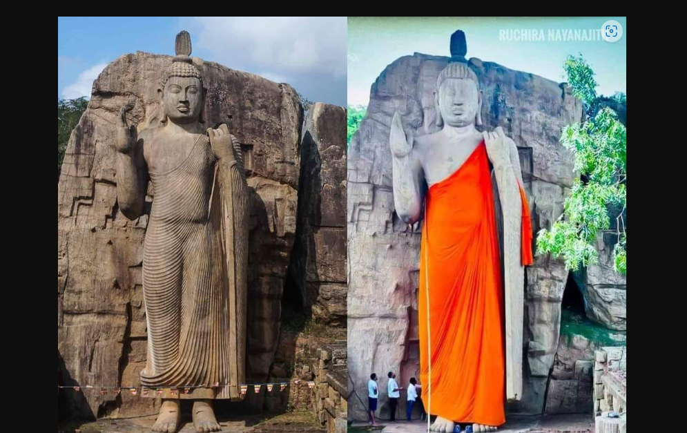 Minister Vidura Wickremanayake Urges Investigation into Adorning of Avukana Buddha Statue