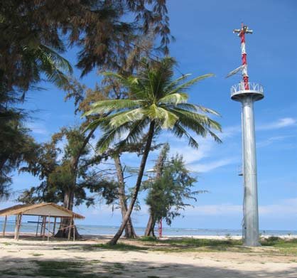 Tsunami warning towers out of order