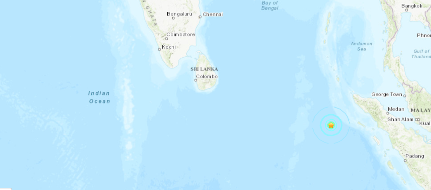 Earthquake occured at off the west coast of northern Sumatra – NO tsunami threat to Sri Lanka