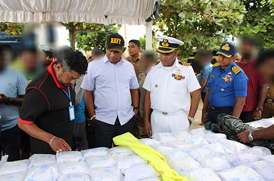 Navy seizes more than 65kg of heroin valued over Rs. 1626 million in southern seas