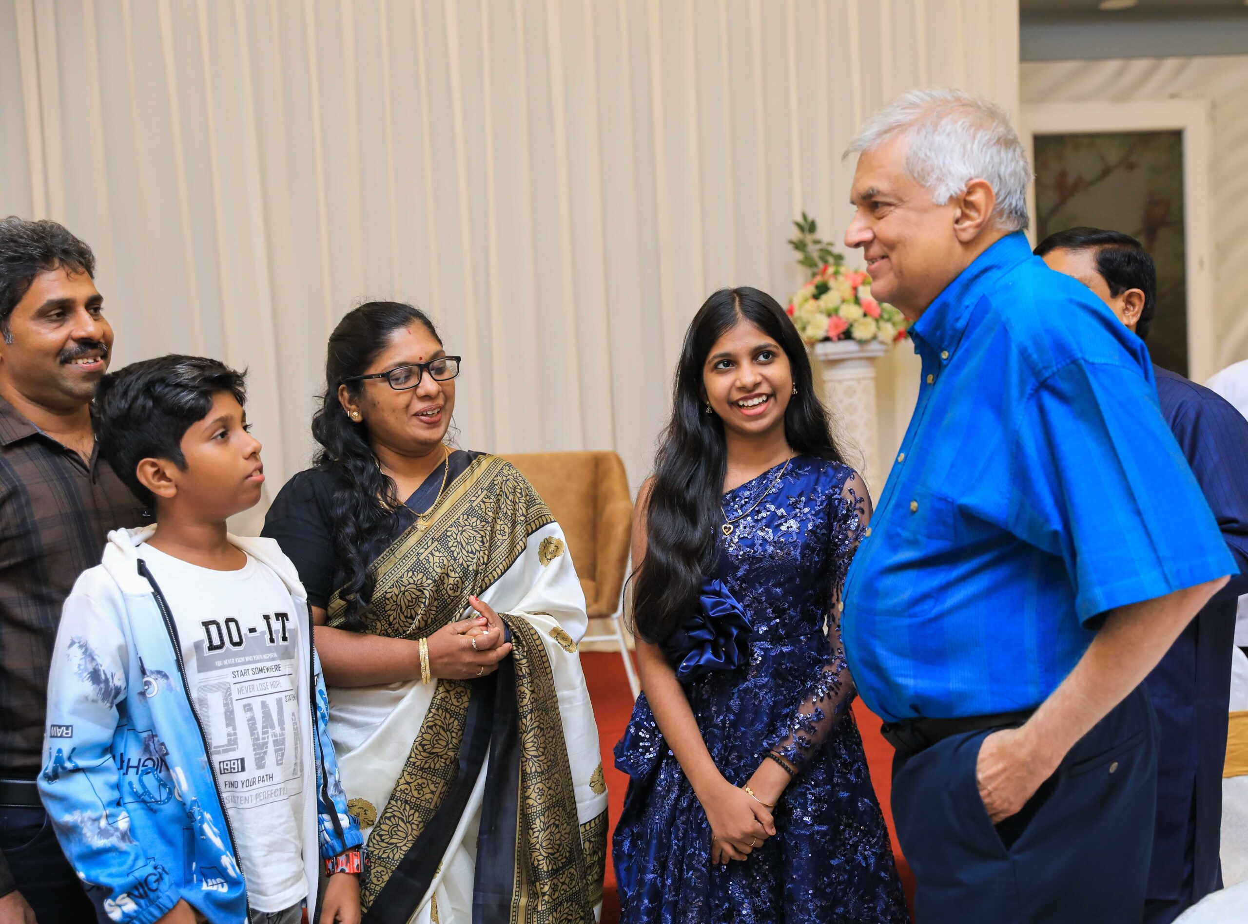 President Wickremesinghe Congratulates and Honors Young Musical Prodigy Kilmisha Yaazhisai.Udayasheelan