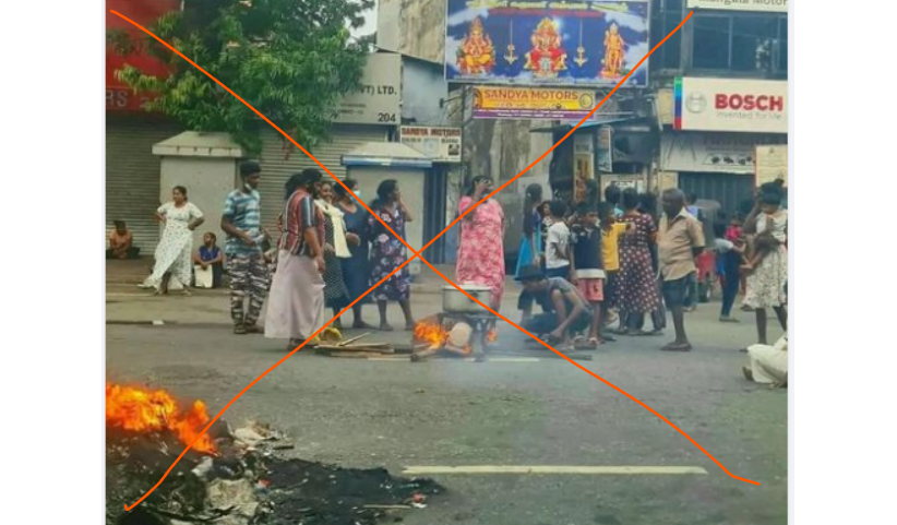 This is not a photograph of a time when the people of Borella celebrated the happiness after the death of Minister Sanath Nishantha