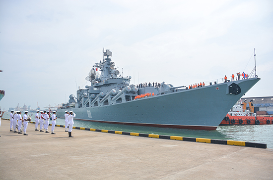 Russian Naval Ship Varyag arrives in Colombo