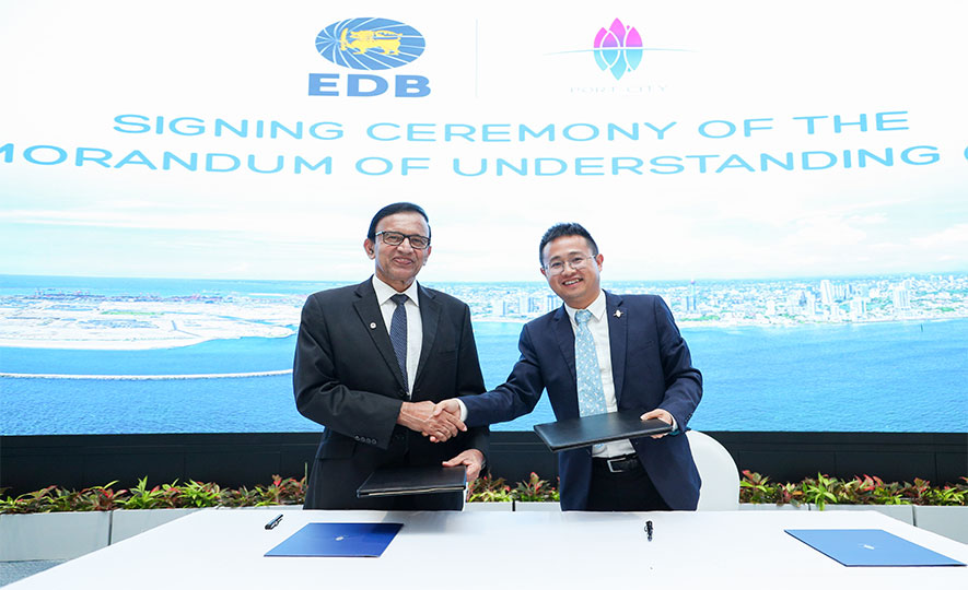 MOU signed between EDB and CHEC Port City Colombo