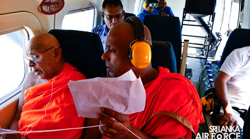 Sri Lanka Air Force Y-12 Carries Blessed Pirith Water in Prayer for Rain