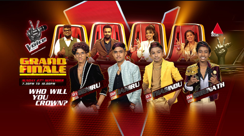 The Voice Teens Sri Lanka Season 3 Grand Finale will be held on September 27, 2026, at Stein Studios, Ratmalana, with four finalists competing for the title.